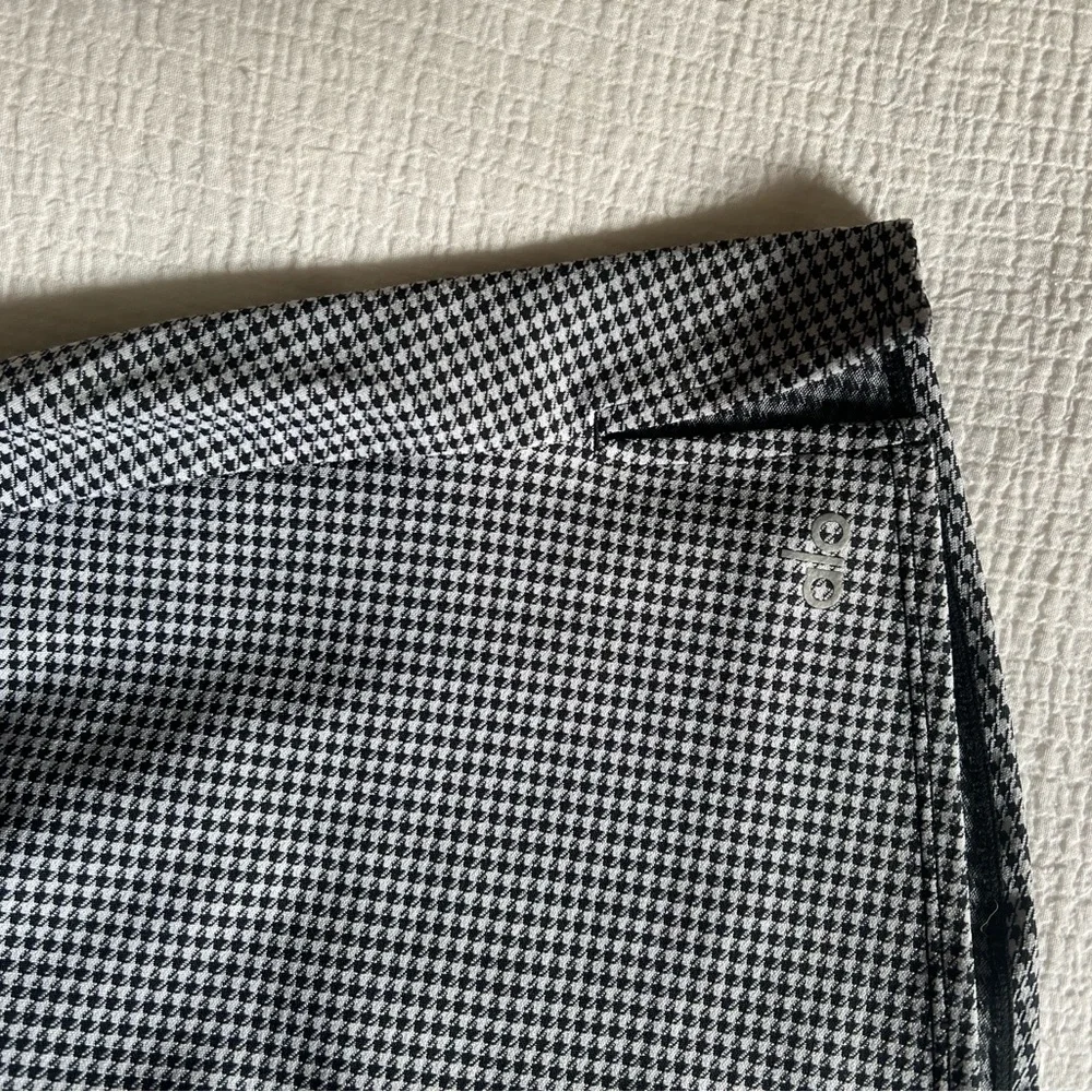 Classic Black and White Checkered Skirt